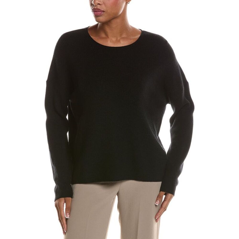 Eileen Fisher Womens  Crew Wool Sweater